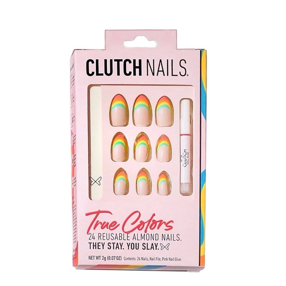 5/$25 Clutch Nails True Colors reusable almond nails